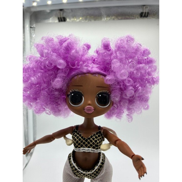 LOL OMG Doll Original Outfit with Gold & Black Bikini and White Mesh Shorts - Picture 4 of 4